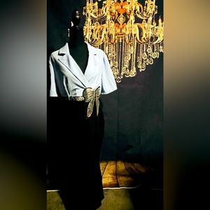 Black and light blue dress, worn once